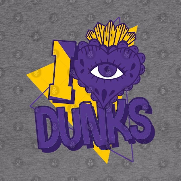 Love to Dunk Court Purple University Gold by funandgames